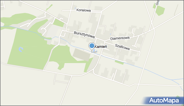 Kamień gmina Długołęka, Nefrytowa, mapa Kamień gmina Długołęka