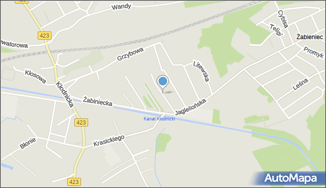 Kędzierzyn-Koźle, Nektarowa, mapa Kędzierzyna-Koźle