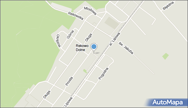 Reda, Necla Augustyna, mapa Reda