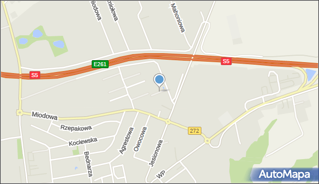 Świecie, Nektarowa, mapa Świecie