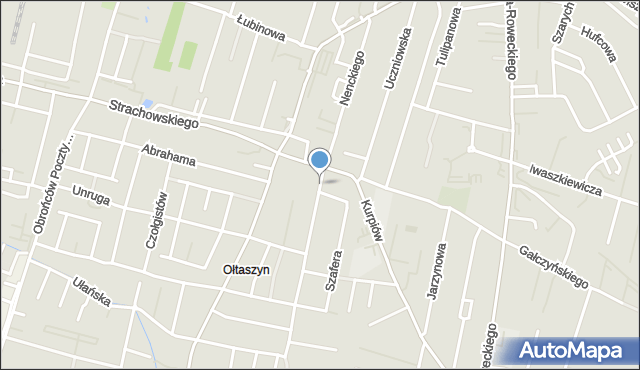 Wrocław, Nenckiego Marcelego, mapa Wrocławia