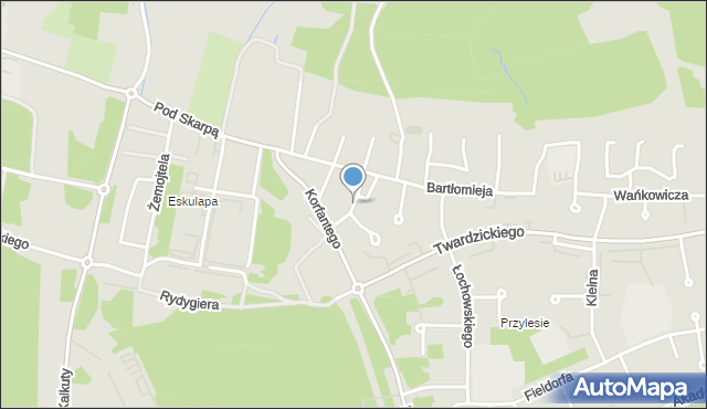 Bydgoszcz, Nieduszyńskiego Czesława, mapa Bydgoszczy