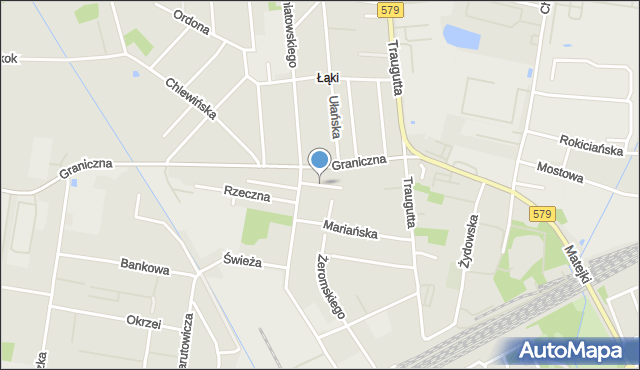 Grodzisk Mazowiecki, Niecała, mapa Grodzisk Mazowiecki