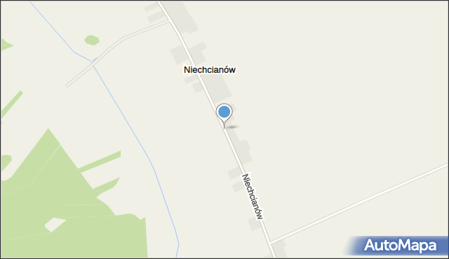 Niechcianów, Niechcianów, mapa Niechcianów