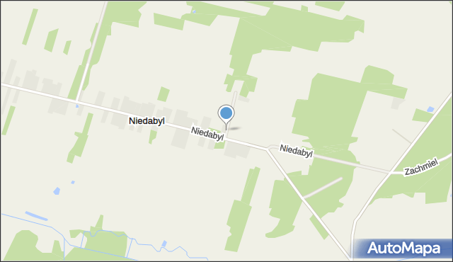 Niedabyl, Niedabyl, mapa Niedabyl