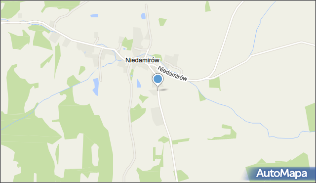 Niedamirów, Niedamirów, mapa Niedamirów