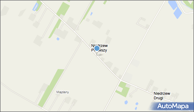 Niedrzew Pierwszy, Niedrzew Pierwszy, mapa Niedrzew Pierwszy
