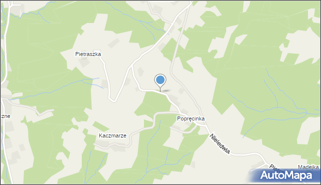 Nieledwia, Nieledwia, mapa Nieledwia