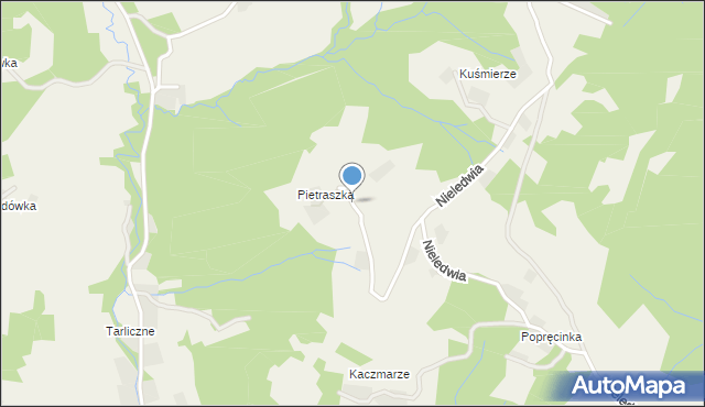 Nieledwia, Nieledwia-Pietraszka, mapa Nieledwia