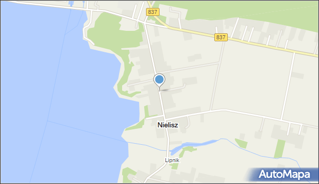 Nielisz, Nielisz, mapa Nielisz