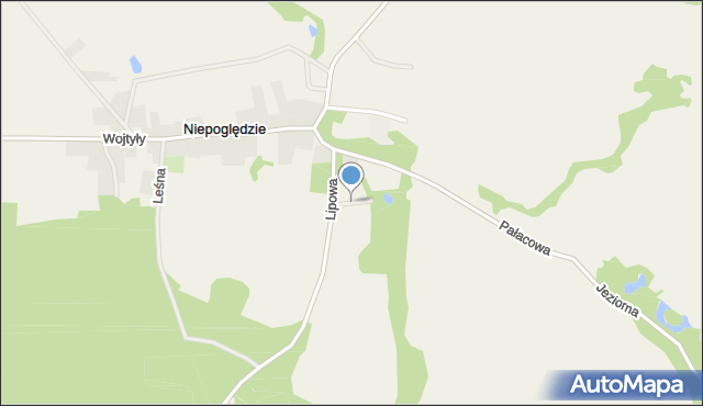 Niepoględzie, Niepoględzie, mapa Niepoględzie