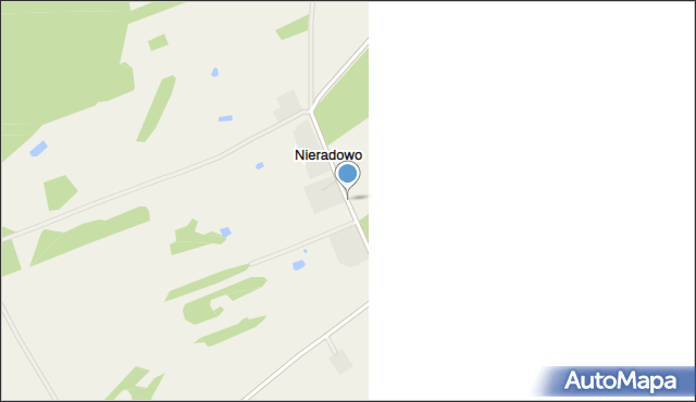 Nieradowo gmina Szydłowo, Nieradowo, mapa Nieradowo gmina Szydłowo