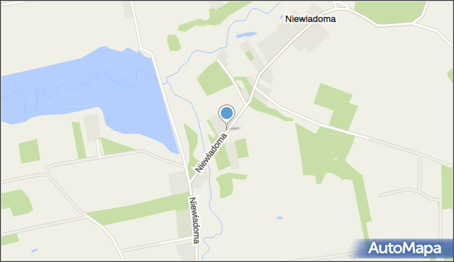 Niewiadoma, Niewiadoma, mapa Niewiadoma