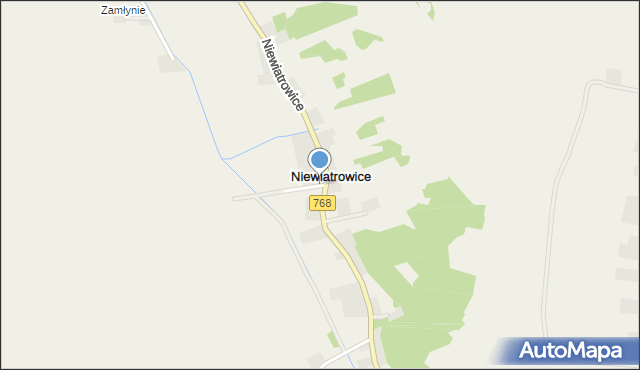 Niewiatrowice, Niewiatrowice, mapa Niewiatrowice