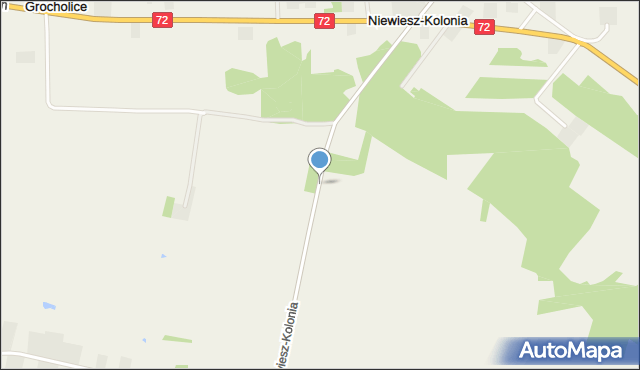 Niewiesz-Kolonia, Niewiesz-Kolonia, mapa Niewiesz-Kolonia