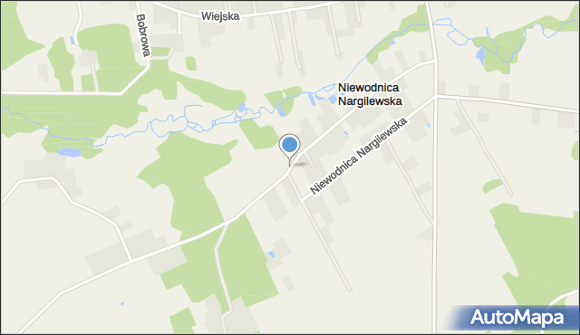 Niewodnica Nargilewska, Niewodnica Nargilewska, mapa Niewodnica Nargilewska