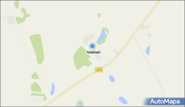 Nieznań, Nieznań, mapa Nieznań