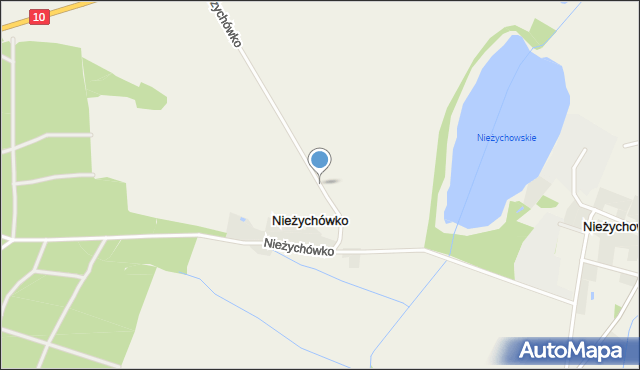 Nieżychówko, Nieżychówko, mapa Nieżychówko