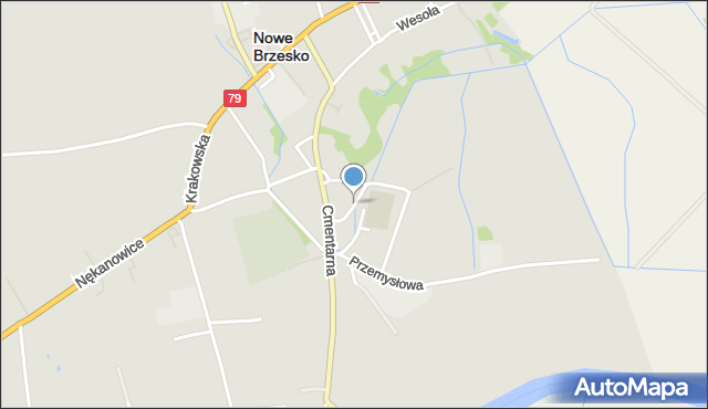 Nowe Brzesko, Niecała, mapa Nowe Brzesko