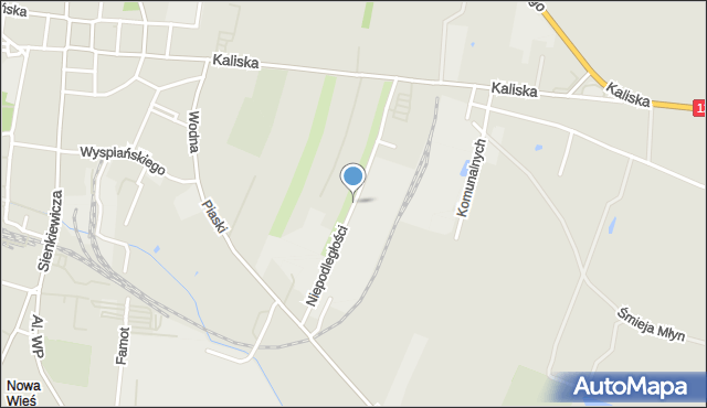 Pleszew, Niepodległości, mapa Pleszew