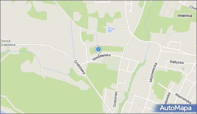Płock, Niedzielaka Stefana, ks. prał., mapa Płock