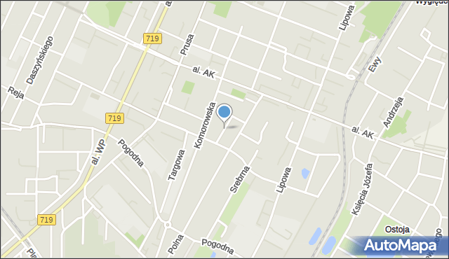 Pruszków, Niklowa, mapa Pruszków