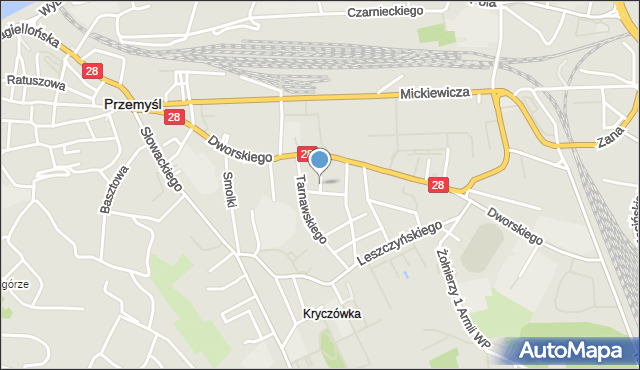 Przemyśl, Niewiadomskiego Stanisława, mapa Przemyśla