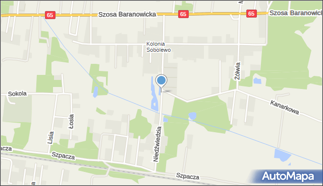 Sobolewo gmina Grabówka, Niedźwiedzia, mapa Sobolewo gmina Grabówka