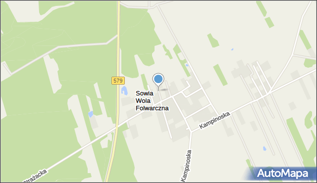 Sowia Wola Folwarczna, Niezapominajki, mapa Sowia Wola Folwarczna