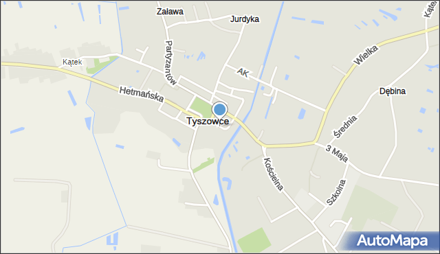 Tyszowce, Niezgody, mapa Tyszowce