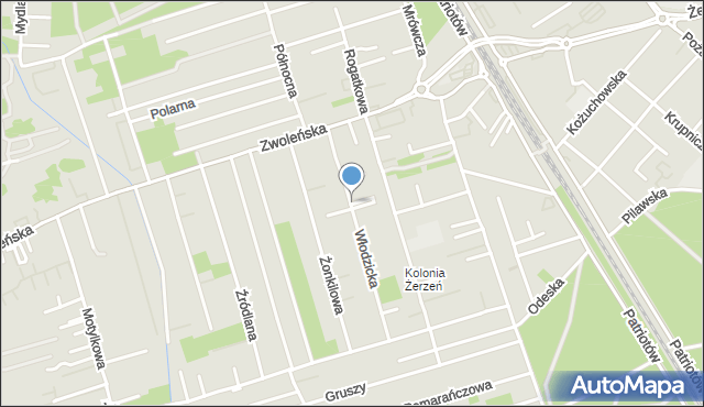 Warszawa, Niebieska, mapa Warszawy