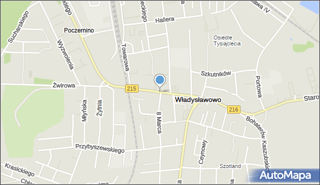 Władysławowo powiat pucki, Niepodległości, mapa Władysławowo powiat pucki