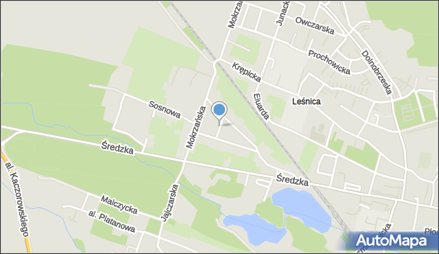 Wrocław, Niemkińska, mapa Wrocławia