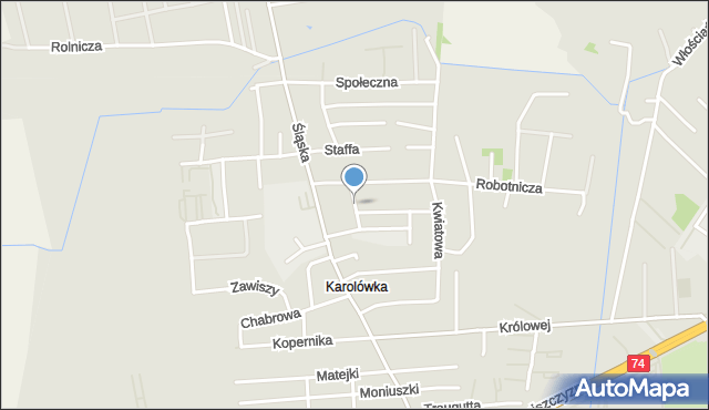 Zamość, Niska, mapa Zamościa