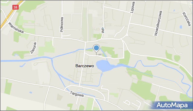 Barczewo, Nowowiejskiego Feliksa, mapa Barczewo