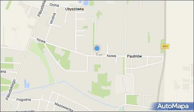 Bełchatów, Nowa, mapa Bełchatów