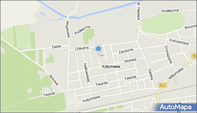 Biała Podlaska, Norwida Cypriana Kamila, mapa Białej Podlaskiej