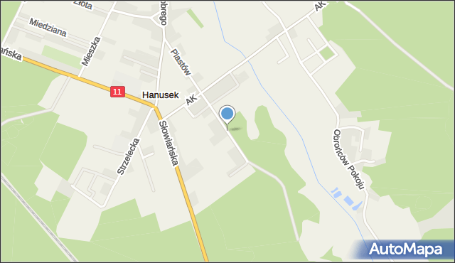 Boruszowice, Nowy Świat, mapa Boruszowice