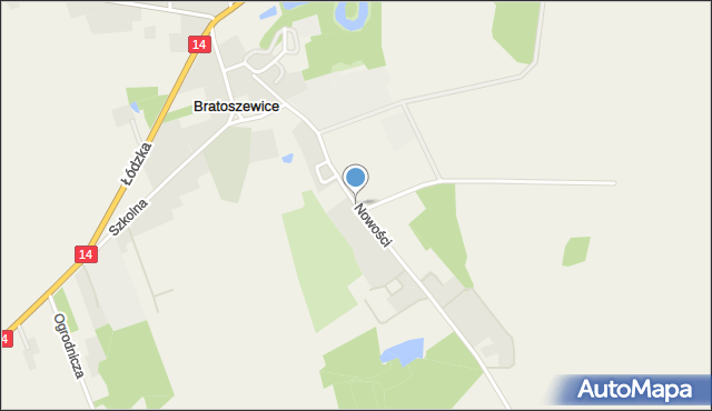 Bratoszewice, Nowości, mapa Bratoszewice