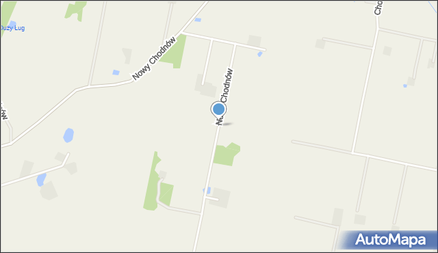 Chodnów, Nowy Chodnów, mapa Chodnów