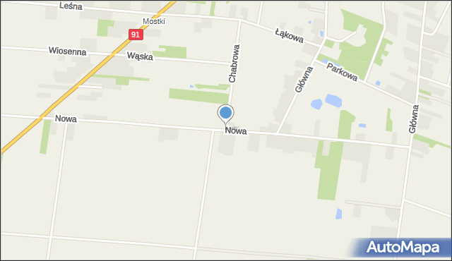 Chorzenice gmina Kłomnice, Nowa, mapa Chorzenice gmina Kłomnice