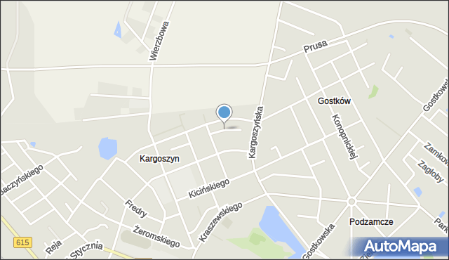 Ciechanów, Norwida Cypriana Kamila, mapa Ciechanów