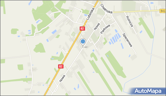 Cyców, Nowa, mapa Cyców