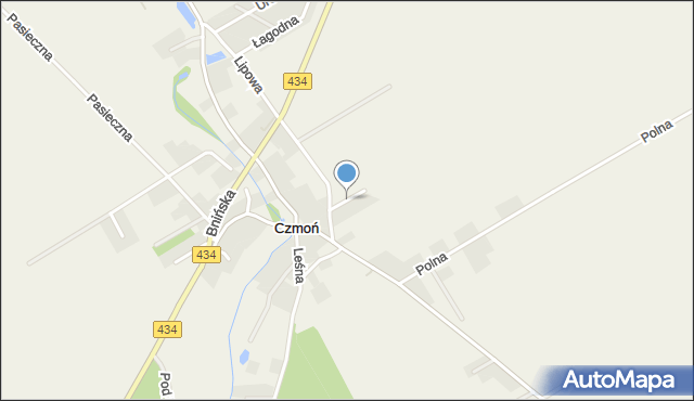 Czmoń, Nowa, mapa Czmoń