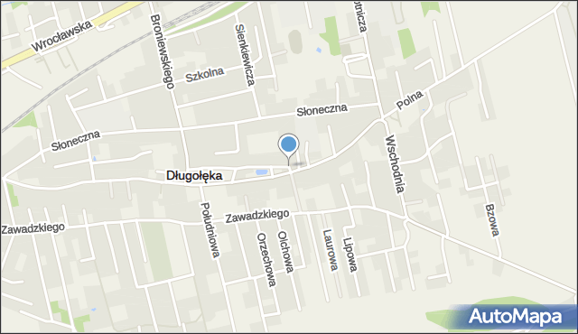 Długołęka powiat wrocławski, Nowa, mapa Długołęka powiat wrocławski