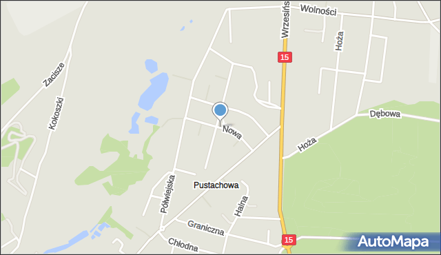 Gniezno, Nowa, mapa Gniezna