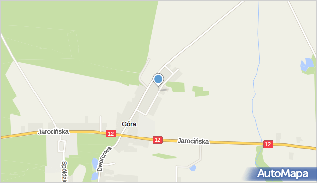 Góra gmina Jaraczewo, Nowowiejska, mapa Góra gmina Jaraczewo