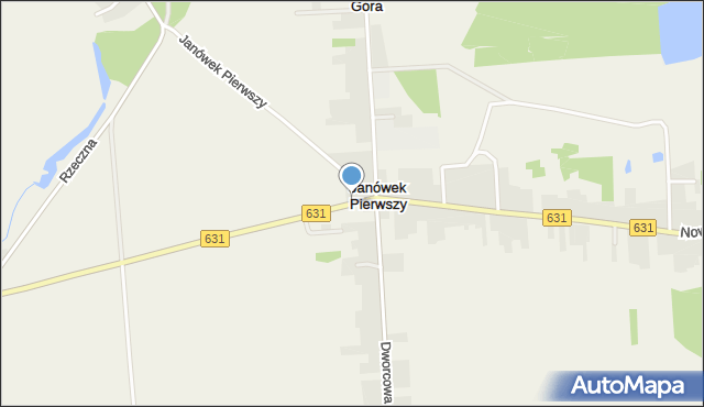 Góra gmina Wieliszew, Nowodworska, mapa Góra gmina Wieliszew