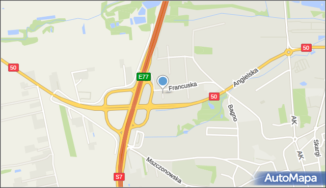 Grójec, Norweska, mapa Grójec