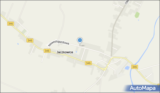 Jaczkowice, Nowodojazdowa, mapa Jaczkowice